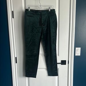 NWT Women’s Velvet Dark Green Banana Republic Pants Sloan Fit NWT